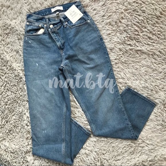 Abercrombie & Fitch Ultra High Rise The 90s Slim Straight Jeans 25 0S - Picture 1 of 4